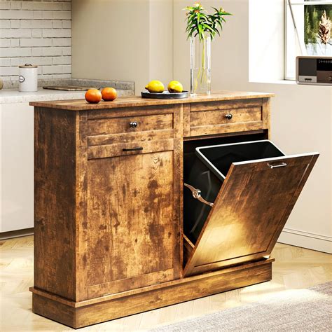 Kitchen Trash Can Enclosure Extra Large Pull Out Trash Can Cabinet 23