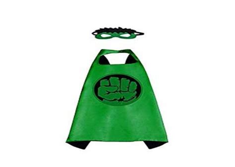 Buy MODERNAZ Green hulk superhero cape for kids with felt mask ...