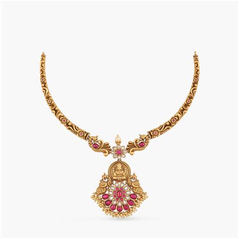 Discover Aarna Floral Antique Hasli Silver Necklace | Paksha - Paksha India