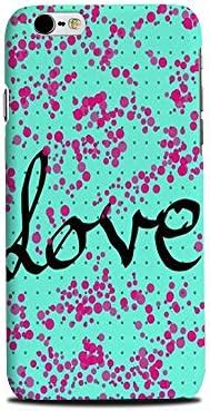 Mikzy Love Written On Blue Background and Pink Circles Printed Designer ...