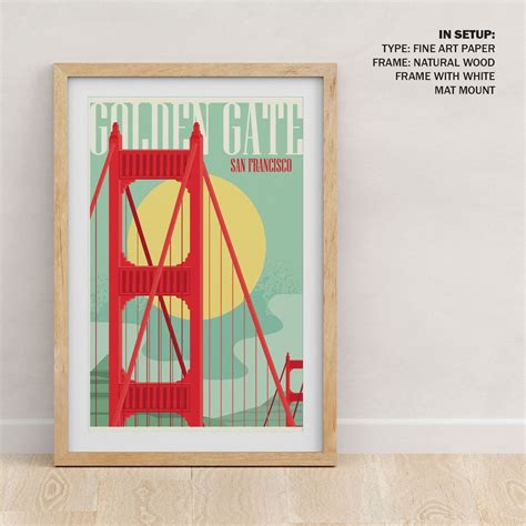 Buy Golden Gate Travel Poster Art & Prints Online India at Best Price ...