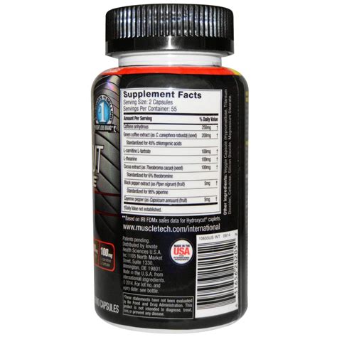 MuscleTech Hydroxycut Hardcore Elite 110 tabs
