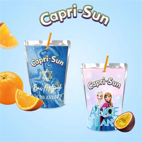 Capri Sun personnalisé anniversaire baptême mariage 100% - Etsy France