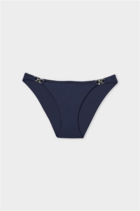 Bikini Bottom Briefs With Jewel Details - BETSY - BLEU NUIT - ETAM