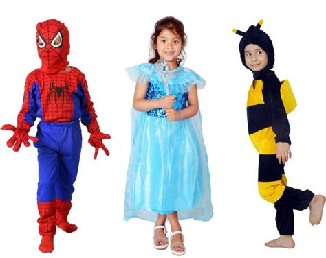 SILAYI BY RENU MEHRA Spiderman + Elsaa + Honey Bee Kids Costume Wear ...