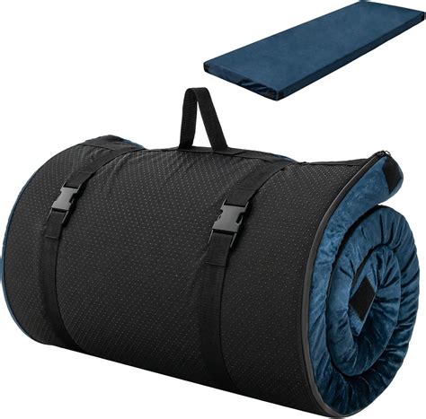 GOPLUS Roll Up Memory Foam Sleeping Mat, Portable Travel Car Camping ...