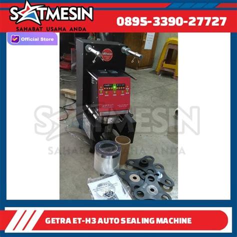 Promo ET-H3 GETRA FULL AUTOMATIC CUP SEALER MACHINE / CUP SEALER ...