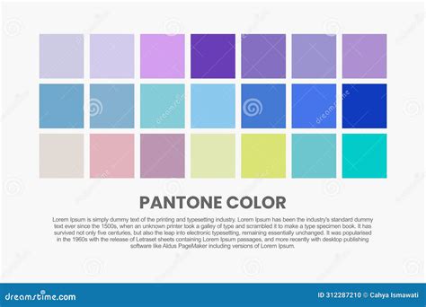 #7 Color Palette. Table Color Shades. Color Harmony. Trend Colors. Vector Illustration Stock ...