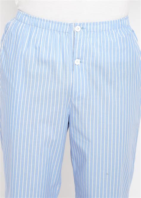 White Thin Stripe Long Sleeve Men's Night Suit – Shopbloom
