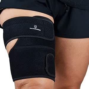Buy Thigh Brace – Compression Thigh Wrap for Quad and Hamstring Support ...