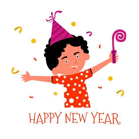 Free Happy New Year Vector Clipart (PNG, SVG) to Edit Online