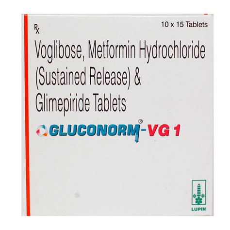 Gluconorm-VG 1 Tablet | Uses, Side Effects, Price | Apollo Pharmacy