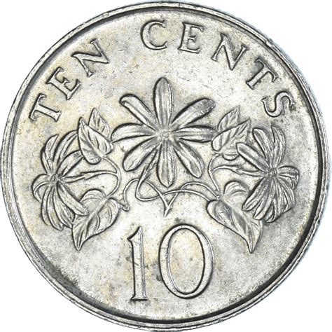 [#1100153] moneda, singapur, 10 cents, 1988, br - Compra venta en todocoleccion