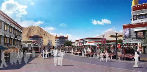 拉萨旅游规划3dmax 模型下载-光辉城市