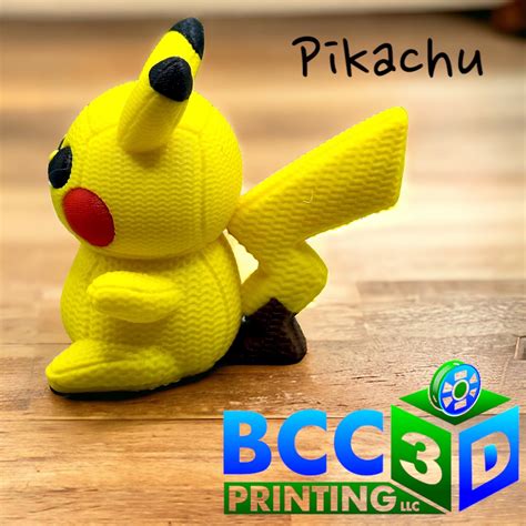 3D Printed Pokémon Knitted Pikachu, 3D Printed Knitted Pikachu Pokemon ...