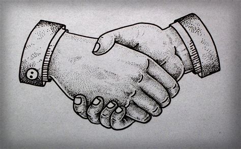 Handshake Drawing 的图像结果