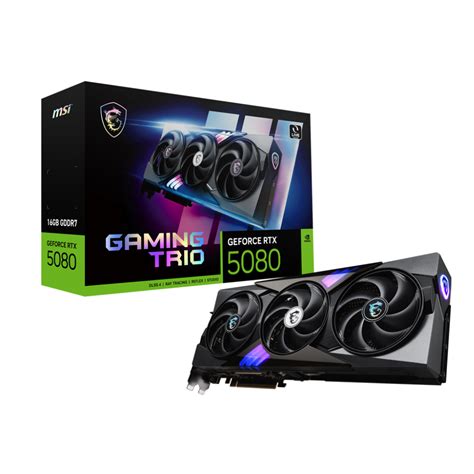 Buy MSI GeForce RTX 5080 Gaming Trio 16GB NVIDIA Graphic Card ...