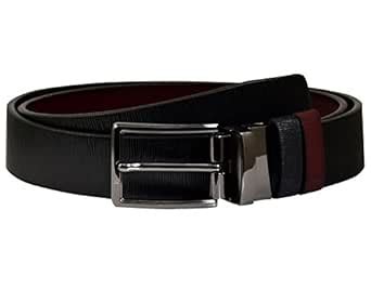 Buy Ammvi Creations Men's Art Leather Gunmetal Buckle Reversible Formal ...