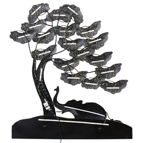 Buy eCraftIndia Multi-Color Elephant Family Under Leaves Tree ...