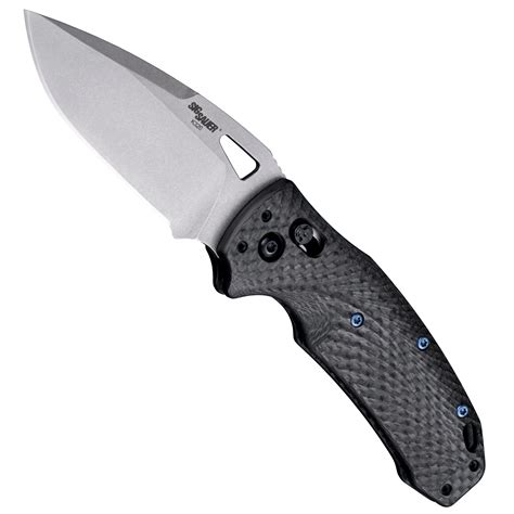 SIG Sauer Knives Limited Carbon Fiber K320 ABLE Lock Folder Knife, Drop ...
