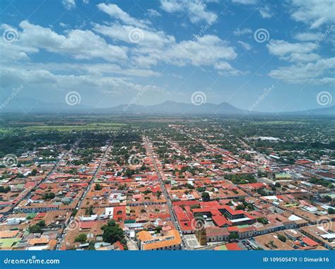 Aerial Wide View of Leon City Stock Image - Image of home, religion ...