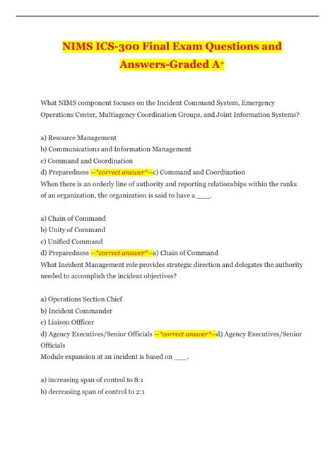 Image result for ICS 300 Exam Prep