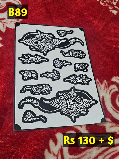 Semi Bridal B89 Mehindi Sticker (Only Sticker) – Iyak Sticker