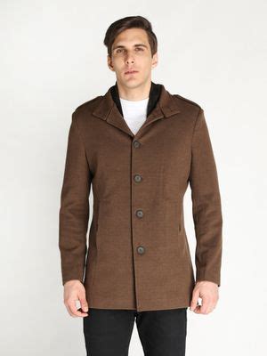 Buy Lure Urban Men Brown Solid Single Breasted Winter Overcoat Online