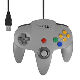 Buy Retro-Link Wired N64 Style USB Controller for PC & Mac, Grey Online ...