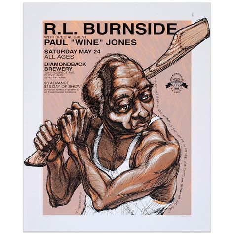 R.L. Burnside w/ Paul "Wine" Jones – Derek Hess