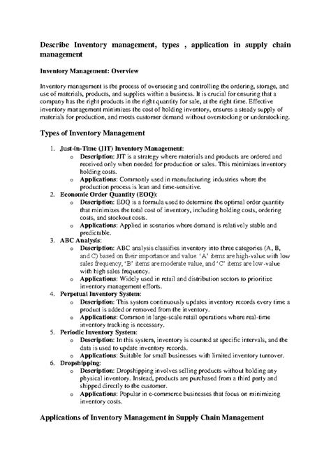 Inventory Management and Optimization in Supply Chain (SCM) Overview ...