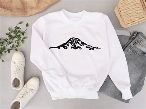 Mount Rainier SVG Outline Digital Cut File Washington - Etsy India