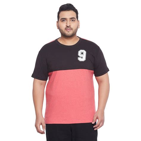 bigbanana Swayer Pink Colourblocked Round Neck T-shirt