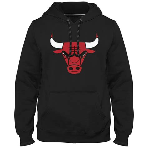 Chicago Bulls NBA Express Twill Logo Hoodie - Black | SportBuff Canada