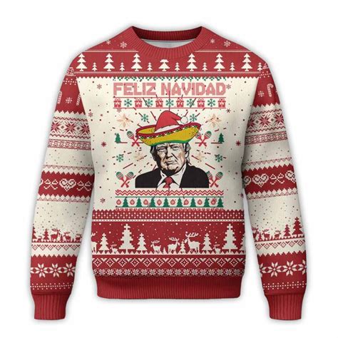 Mexico Xmas Trump Ugly Christmas Sweater - teelands