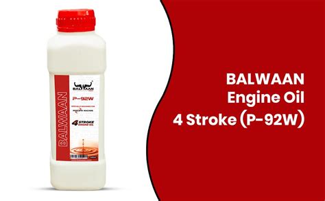 Balwaan Krishi Engine Oil - 4 Stroke (P-92W) | Pack of 2 | 500 ml 4 ...