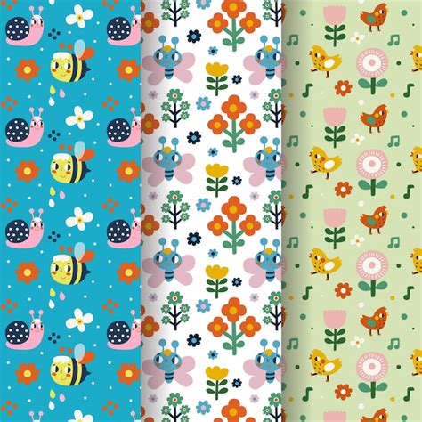 Hand gezeichneter Federmustersatz | Kostenlose Vektor