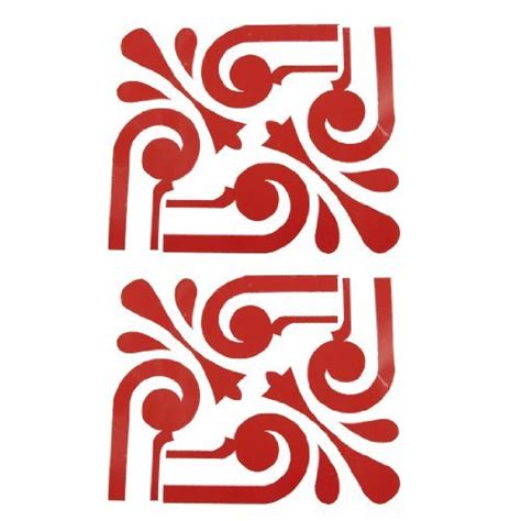 Alcoa Prime3 Pcs Red Vinyl Self Adhesive Car Exterior Wall Graphics ...