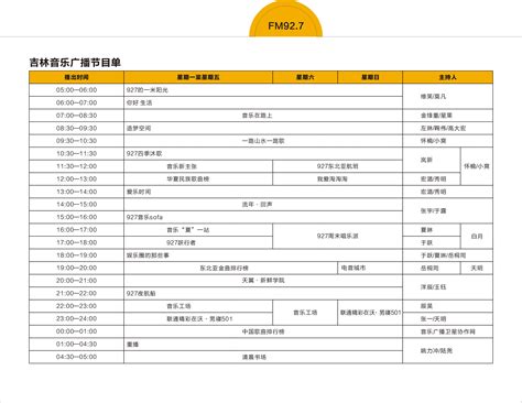 各台节目时间表--中国广播网