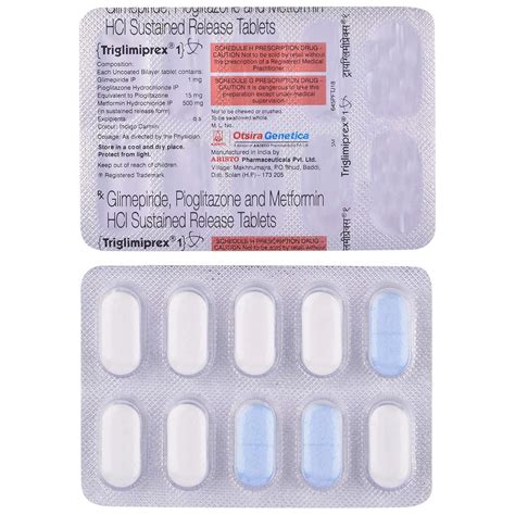 Triglimiprex 1 - Strip of 10 Tablets : Amazon.in: Health & Personal Care