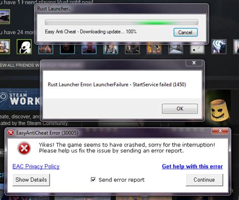 Image result for Rust EasyAntiCheat Crash