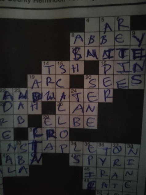 Dad, can you help me finish my first crossword puzzle? Clue for 4 ...