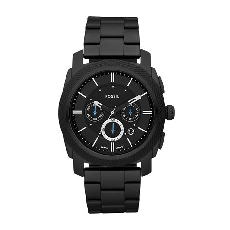 Fossil Analog Black Dial and Band Men's Stainless Steel Watch - FS4552 ...