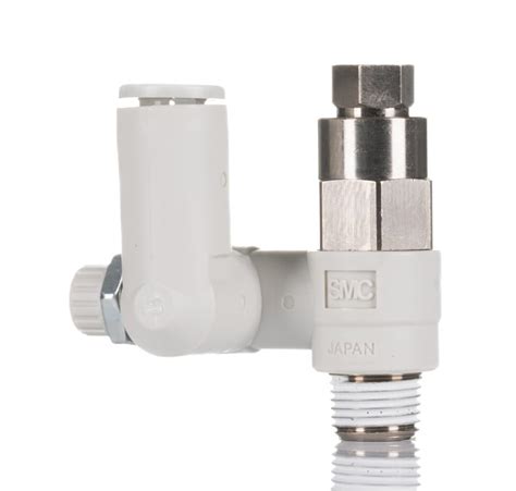 ASP330F-01-06S SMC | SMC ASP Series Threaded Flow Regulator, R 1/8 Male ...