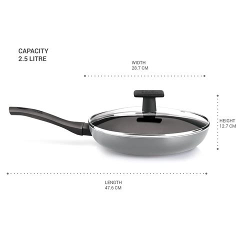 Fry Pan With Lid-Blackpearl-Induction (Milton Procook)