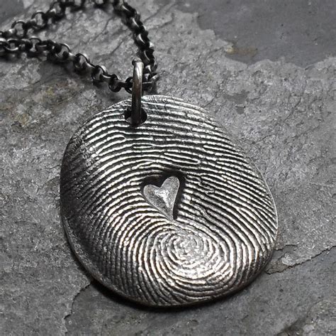 Fingerprint Necklace by FamilyFingerprints.com | Fingerprint jewelry ...