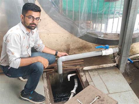 Arranged rainwater harvesting by constructing an underground tank for ...