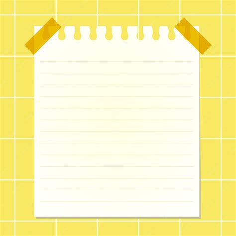 Yellow Notepad Png