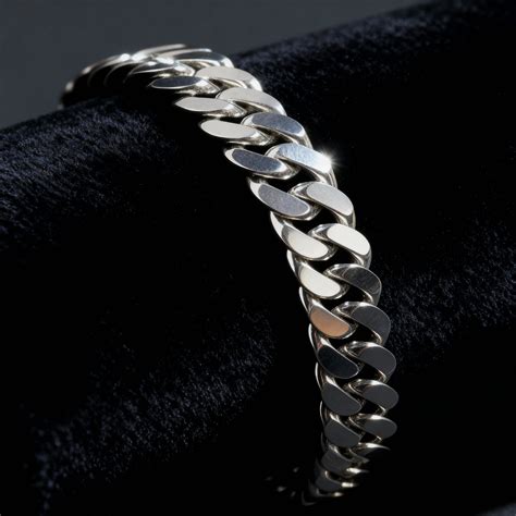 Bracelet For Men, Curb Chain in Pure 925 Sterling Silver – Zariya Jewellery