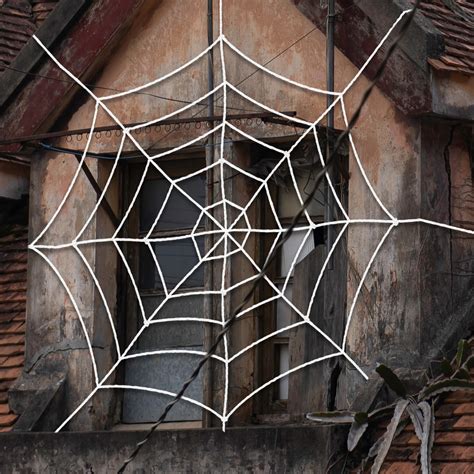 KatchOn, Halloween Spider Web Outdoor - Large, 8 Feet | Spider Web Rope ...